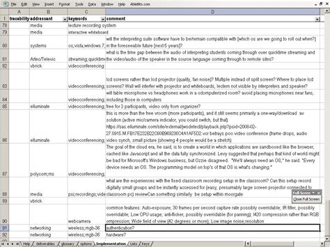 Power Bi Dashboard Requirements Gathering Template