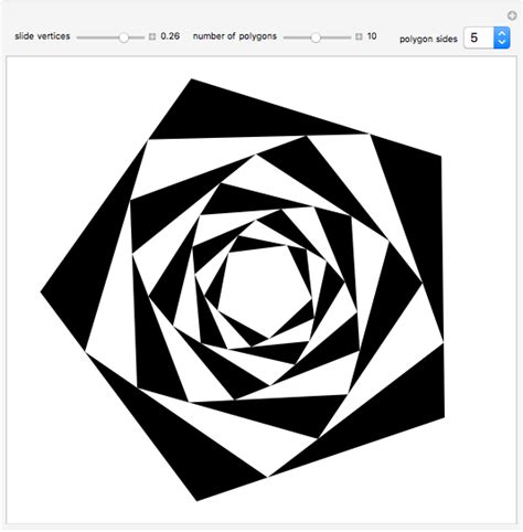 Op Art with Polygon Spirals - Wolfram Demonstrations Project