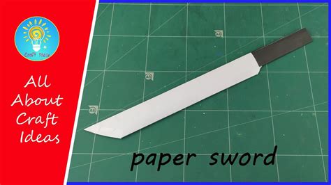 How to make paper dagger - Origami DAGGER (knife) tutorials with a scabbard from A4 paper - YouTube