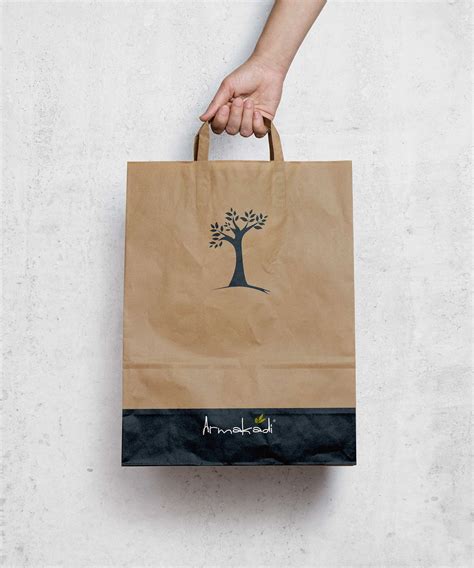 Paper bag design on Behance