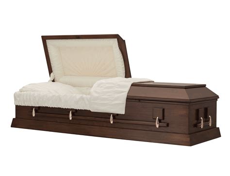 Poplar Wood Coffin (Casket) - Walnut Casket - Titan Casket