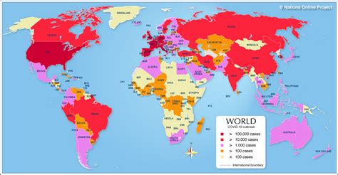 Worldmap of COVID-19 (2019-nCoV novel coronavirus) outbreak - Nations ...