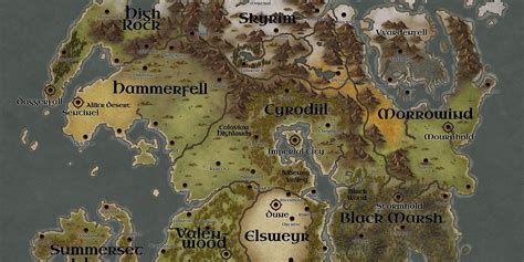 Skyrim Fan Makes Elder Scrolls Style Map of the Netherlands