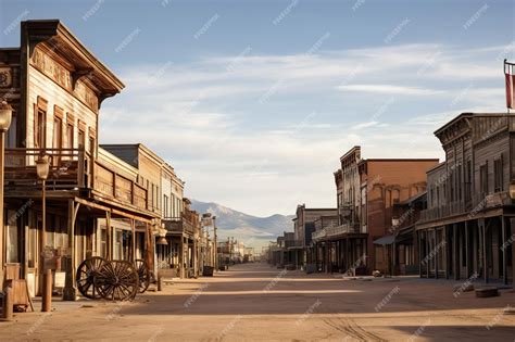 Premium Photo | Old western town concept