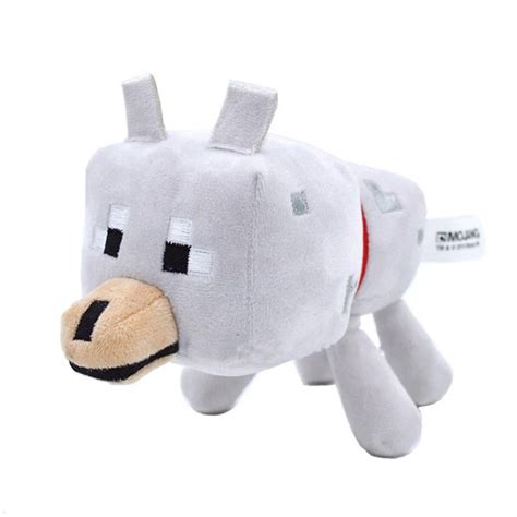 22cm Minecraft Wolf Plush Toys High Quality Minecraft Wolf Plush Dolls Stuffed Animals Toys Kids ...