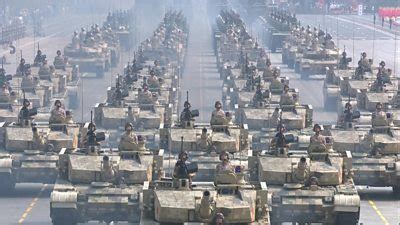 China at 70: Tanks parade on Tiananmen Square - BBC News