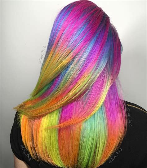 Guy Tang on Instagram: “#rainbow hair ️” | Rainbow hair color, Neon ...