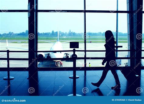 Airport scene stock photo. Image of journey, modern, person - 27059360