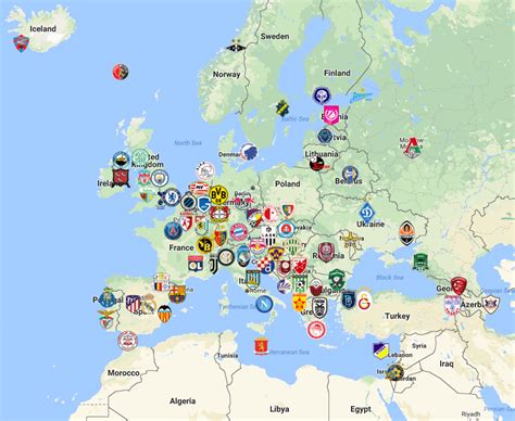 2019-20 UEFA Champions League Map | Champions league, League, Tottenham ...