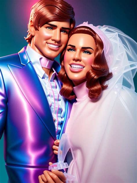 Turn old wedding photo into Ken and Barbie style cartoon photo | Freelancer