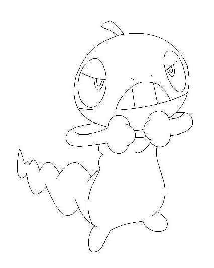 Scraggy Pokemon 5 Coloring Page - Free Printable Coloring Pages for Kids