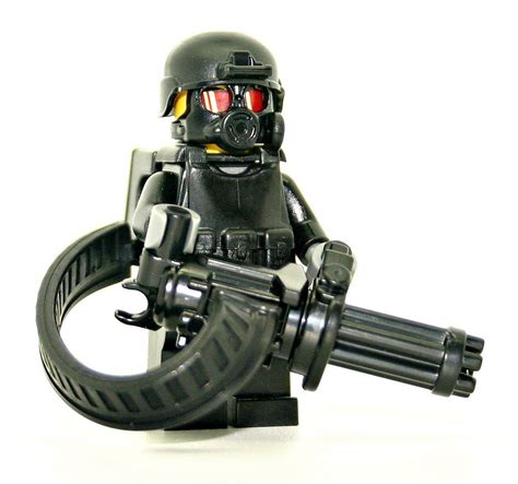 Minigun Trooper Minifigure | Lego soldiers, Lego army, Lego minifigures