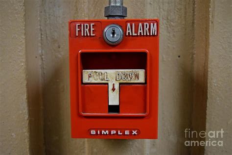 Simplex fire alarm pull station at 223 Walnut Street Photograph by Ben Schumin - Pixels