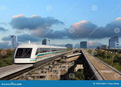 Shanghai Maglev train stock photo. Image of levitated - 164921084