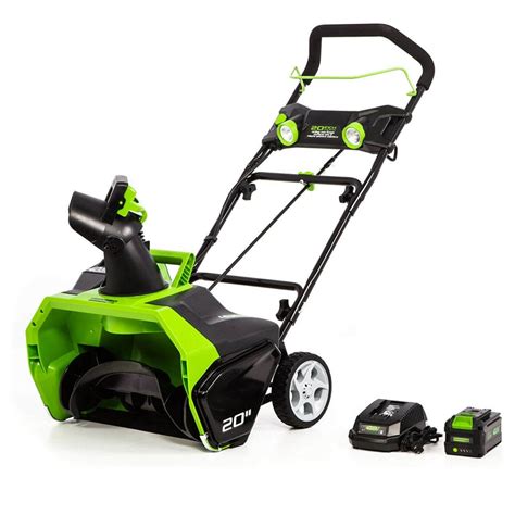 Create a clear,safe walkway around your home this winter with the Greenworks40V Brushless Motor ...