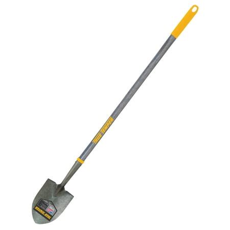 True Temper 2617100 58" Long Wood Handle Round Point Steel Floral Shovel - Walmart.com