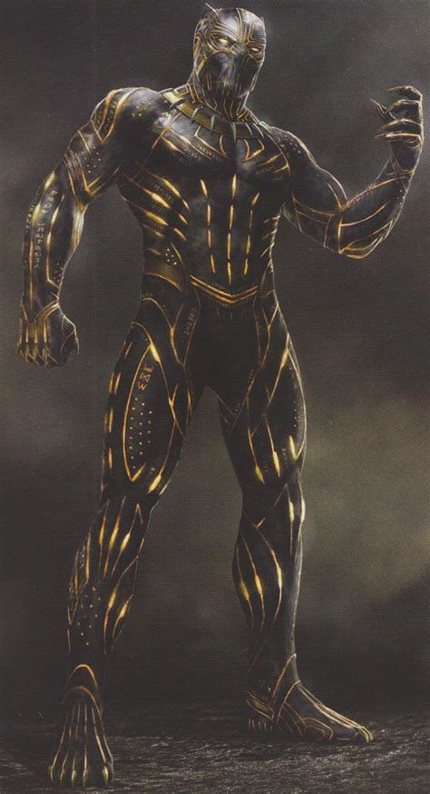 BLACK PANTHER: Jaw Dropping New Concept Art Reveals Alternate Designs For Killmonger's Panther ...