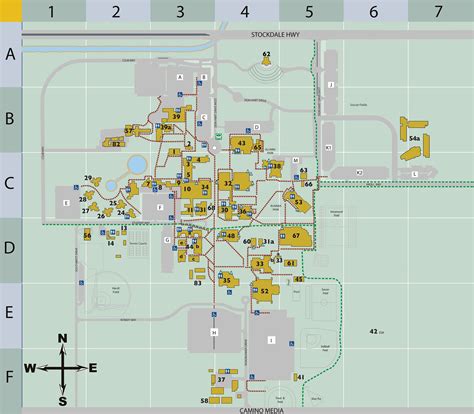 Colorado Boulder Campus Map Campus Map Csu Bakersfield | secretmuseum