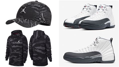 Air Jordan 12 White Dark Grey | SneakerFits.com