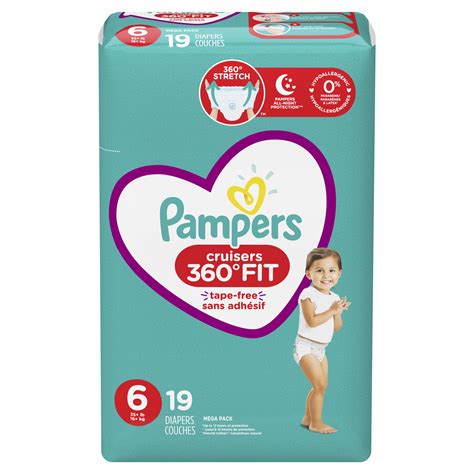 Pampers Cruisers 360 Fit Active Comfort Diapers, Size 6, 19 Ct - Walmart.com