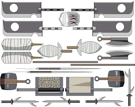 7 Ninja Swordsmen Swords Names The swords of the seven swordsmen are