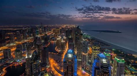 Dubai Marina At Night, United Arab Emirates UHD 4K Wallpaper | Pixelz