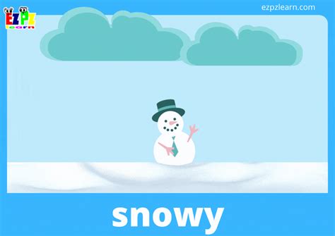 Animated Weather Flashcards with Words - Ezpzlearn.com