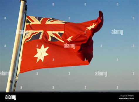 Australian Red Ensign Maritime Flag Australia Stock Photo - Alamy