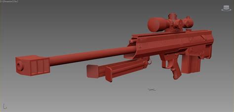 Barrett XM500 Sniper Rifle 3D Model $6 - .fbx - Free3D