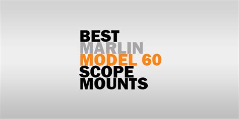 Best Scope Mount For Marlin Model 60 - Reviews w/FAQs