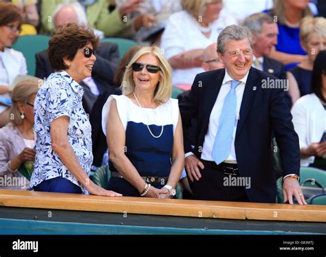 England manager Roy Hodgson and his wife Sheila (centre)in the Royal ...