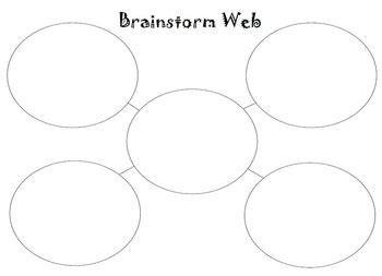 Graphic Organizer - Brainstorming Web by Jelena Raca | TPT