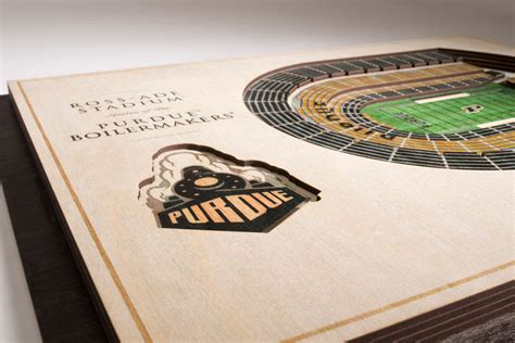 Purdue Boilermakers | 3D Stadium View | Ross Ade Stadium | Wall Art ...