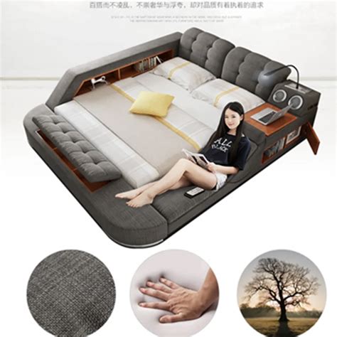 Premium Electric Bed with Massage and Wireless Remote-in Bedroom Sets from Furniture on ...