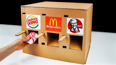 DIY How to Make KFC McDonald's and Burger King Vending Machine | Kfc, Vending machine diy ...