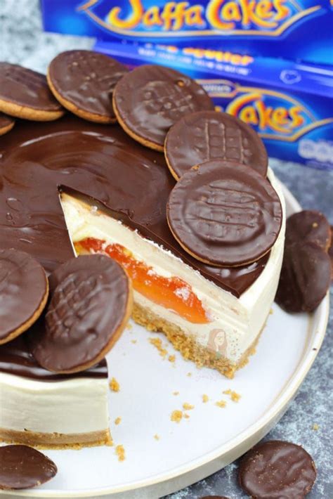 A Delicious No-Bake Jaffa Cake Cheesecake with a Buttery Biscuit Base ...