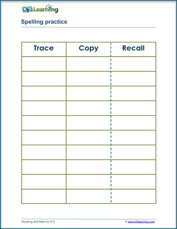 Effective Ways to Practice Spelling Words | K5 Learning