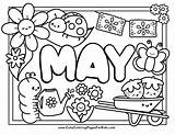 May Coloring Pages  Cute For Kids sketch template