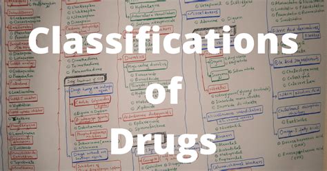 Classifications Of Drugs