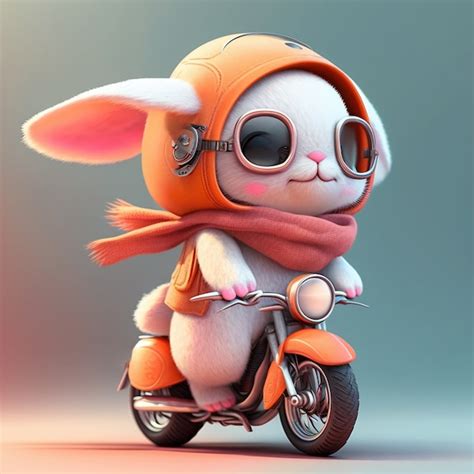 Premium Photo | Cute ai generated cartoon bunny