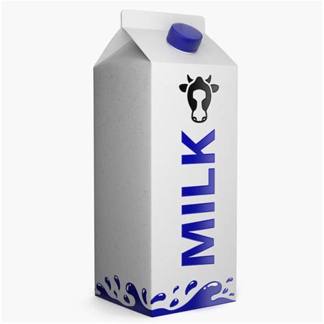 Milk carton model - TurboSquid 1564453