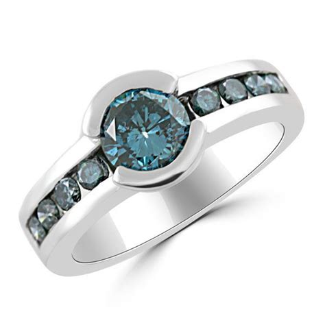 99 best Blue Diamond Rings images on Pinterest | Blue diamonds, Blue ...