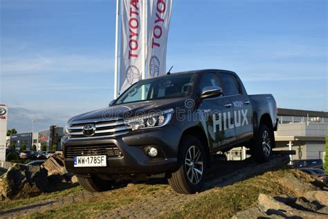 Toyota Hilux, Blue Pickup Truck Editorial Stock Photo - Image of auto ...