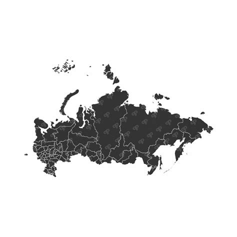 Russia Map Vector & States | P&P group