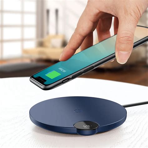 Baseus Digital LED Display Wireless Charging Pad Fast Charger Phone ...