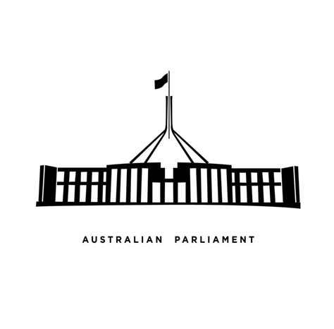 Australian parliament building icon. Australian parliament symbol vector on white background ...