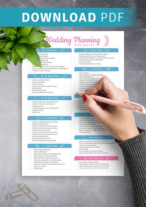 Wedding Planning Printable