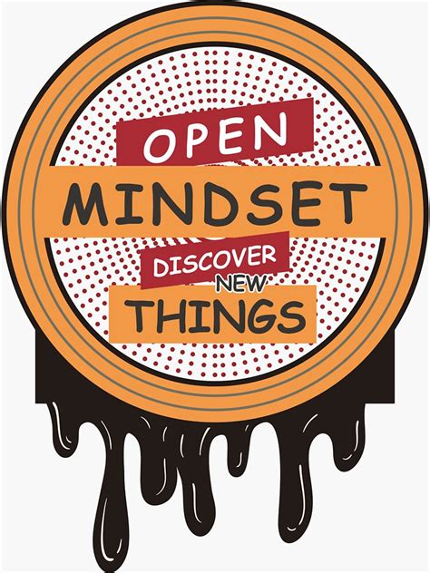 "Open mindset quotes" Sticker for Sale by Genali | Redbubble