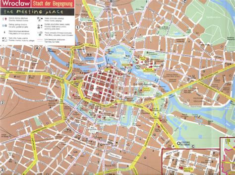 Stadtplan von Breslau | Detaillierte gedruckte Karten von Breslau, Polen der ...