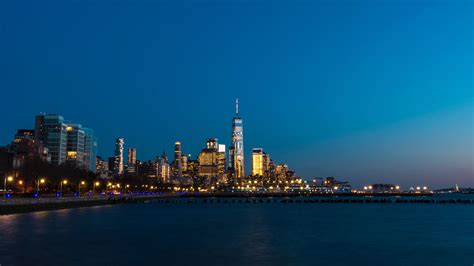 3840x2160 Resolution New York City Skyscraper At Night 4K Wallpaper - Wallpapers Den